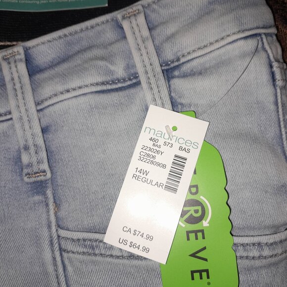 New Maurice's Everflex Slim Boot Jean - Picture 2 of 5